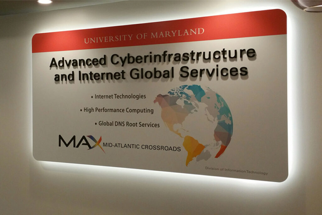 business-office-digital-print-graphics-dimensional-acrylic-backlit-illuminated-interior-display-sign-university-of-maryland-duff-signs-maryland-5 ada signs suite signs